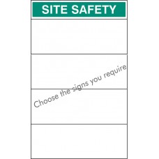 Site Safety Board 600 x 900mm with Select Signs