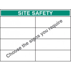 Bespoke Site Safety Board - 900 x 1200mm