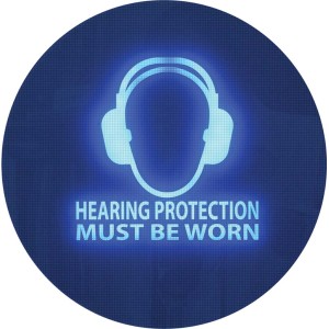 Noise Activated Sign - Hearing Protection Must be Worn
