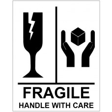 Roll of 250 Fragile Handle with Care Labels