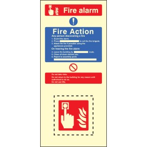 Fire Action & Call Point Set - Operate Alarm - Phone Brigade - Attack Fire - Don't use Lift