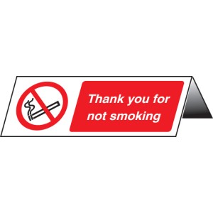 Thank You for Not Smoking Table Cards (Pack of 5)
