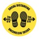 Social Distancing - 2m / No Distance - Floor Graphic