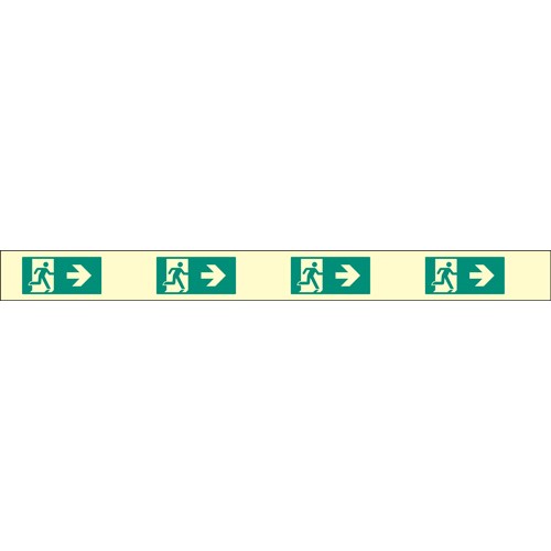 Fire Exit Marking Strip - Right - Photoluminescent