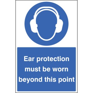 Ear Protection Must be Worn - Floor Graphic