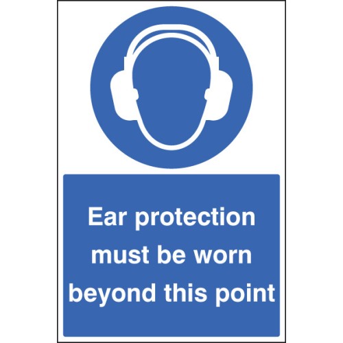 Ear Protection Must be Worn - Floor Graphic