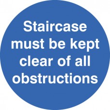 Staircase Must be Kept Clear - Floor Graphic