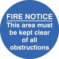 Fire Notice this Area Etc - Floor Graphic