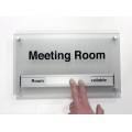 Custom Aluminium Door Message with Slider