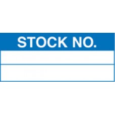 Roll of 100 Stock Number Labels - 50 x 20mm