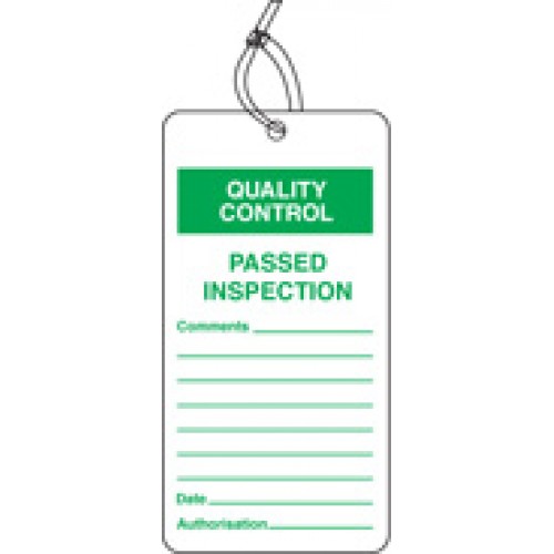 Quality Control Tag - Passed Inspection (Pack of 10)