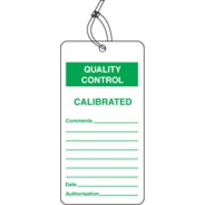 Quality Control Tag - Calibrated (Pack of 10)