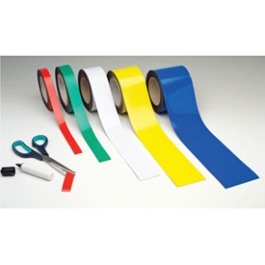 White Magnetic Easy-Wipe Strip 30mm wide