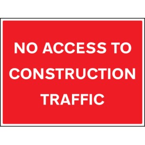 No Access to Construction Traffic