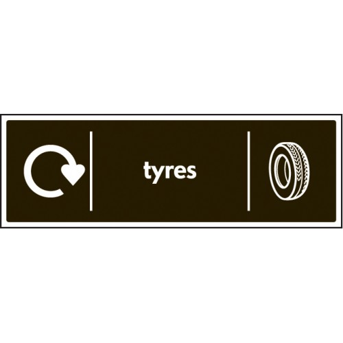 Tyres - WRAP Recycling Sign