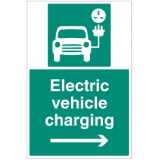 Electric Vehicle Charging Point - Right Arrow