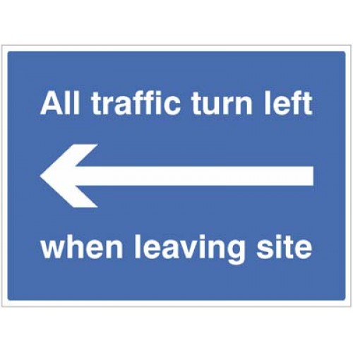 All Traffic Turn Left when Leaving Site