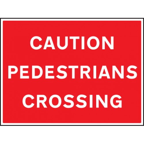 Caution - Pedestrians Crossing