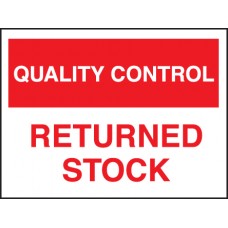 Quality Control Returned Stock
