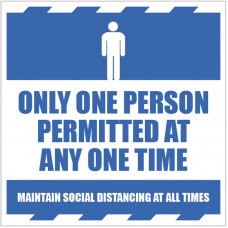 Only One Person Permitted at any one Time
