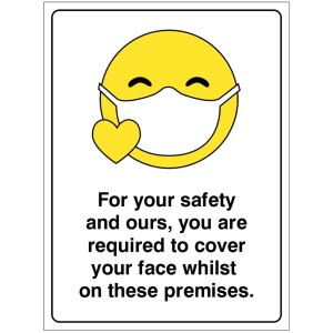 Emoji Icon - Cover your Face whilst on these Premises