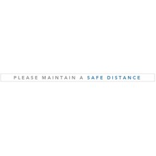 Please Maintain a Safe Distance - Floor Graphic