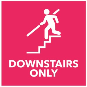 Downstairs Only - Red Floor Graphic