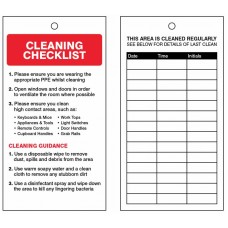 COVID-19 Cleaning - Safety Tag (Pack of 10)