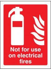 Not for Use On Electrical Fires