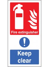 Fire Extinguisher Keep Clear (multi Purpose)