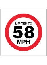 Limited to 58mph