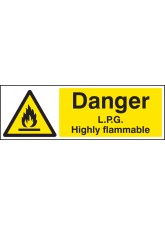 Danger LPG Highly Flammable