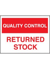 Quality Control Returned Stock